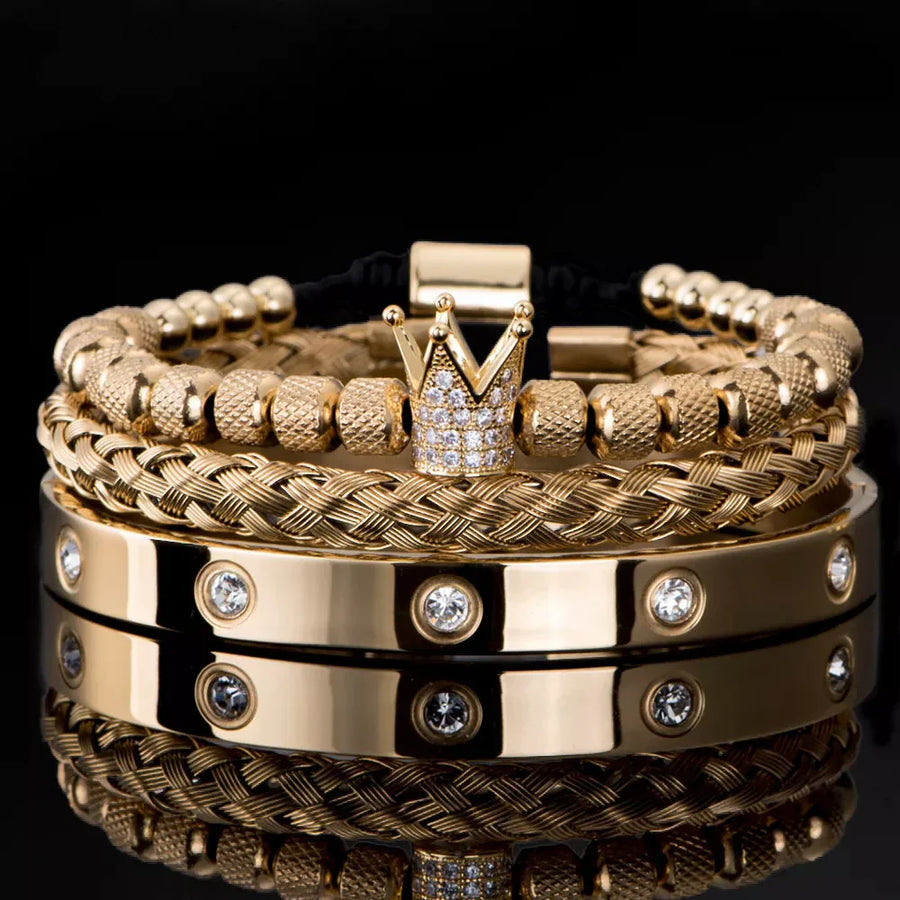 💎 Diamond Roman Bracelets – A Regal Touch of Elegance 💎