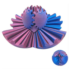 3D Printed Gear Ball Fidget Toy - Rotating Mechanical Puzzle Stress Relief