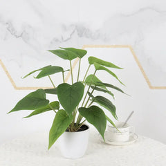 13in Artificial Leaf Plant for Home Decor Greenery