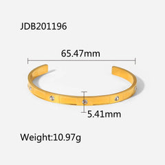 Vintage Stainless Steel Chain Bracelet - Women's Fashion Jewelry
