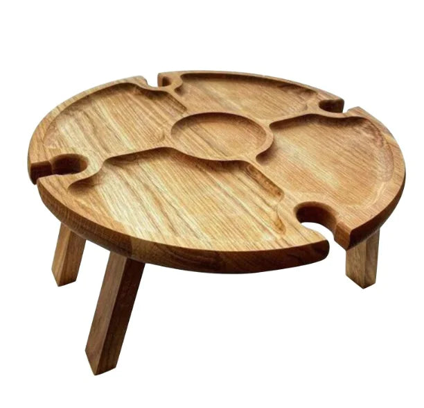 Portable Wooden Folding Picnic Table - Outdoor Camping Dining Furniture