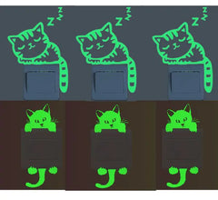 Glow-in-the-Dark Wall Stickers & Light Switch Decor - Luminous PVC Decorative Stickers