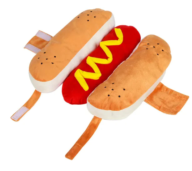 Hot Dog Halloween Costume for Dogs & Cats - Funny Pet Outfit