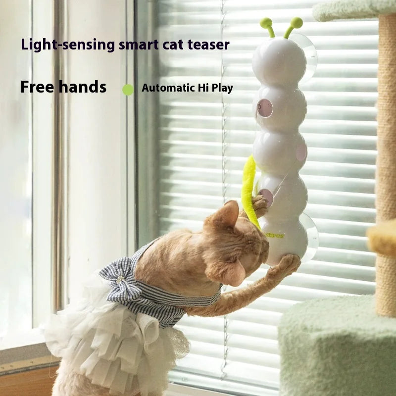 Smart Sensor Cat Teaser Toy - Interactive Feather Wand | Automatic Pet Entertainment