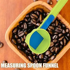 2-in-1 Measuring Spoon Funnel - Precision Kitchen Tool for Spices & Liquids