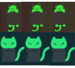 Glow-in-the-Dark Wall Stickers & Light Switch Decor - Luminous PVC Decorative Stickers