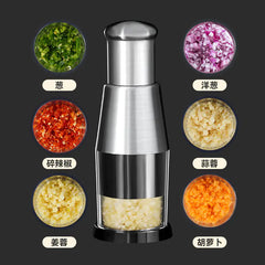 Premium Garlic Press - Stainless Steel Mincer & Crusher Tool