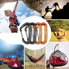 Carabiner Clips Heavy Duty 12Kn (2697 Lbs)-Lightweight Locking Carabiners for Camping, Hiking, Hammock, Dog Leash Harness, Outdoor and Gym Etc, Keychains& Utility