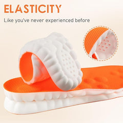 Steppers Insoles for Men & Women – Arch Support 4D Memory Foam Cloud Insoles for Foot Fatigue Relief