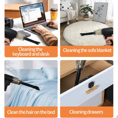 Cordless Handheld Car Mini Vacuum Cleaner, 120W Powerful Suction Small Car Vacuum Cleaner, Mini Dusts Buster with USB Portable Vacuum Cleaner, Gift