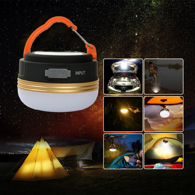 USB Rechargeable LED Camping Lantern - Bright Portable Outdoor Light