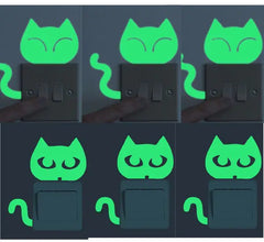 Glow-in-the-Dark Wall Stickers & Light Switch Decor - Luminous PVC Decorative Stickers