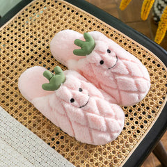 Cute Couples Non-Slip Plush Winter Slippers - Cozy Home Footwear for Two
