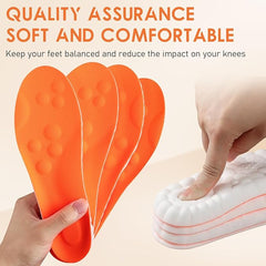 Steppers Insoles for Men & Women – Arch Support 4D Memory Foam Cloud Insoles for Foot Fatigue Relief