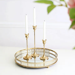Vintage Gold Candle Holder - Elegant Antique Decor | Discount Merch Magic