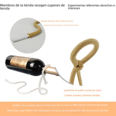 Elegant Home Magic Floating Rope Wine Rack Decor