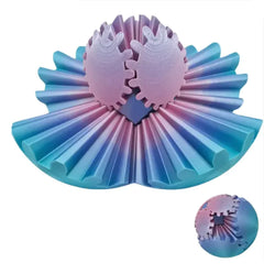 3D Printed Gear Ball Fidget Toy - Rotating Mechanical Puzzle Stress Relief