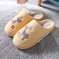 Cute Couples Non-Slip Plush Winter Slippers - Cozy Home Footwear for Two