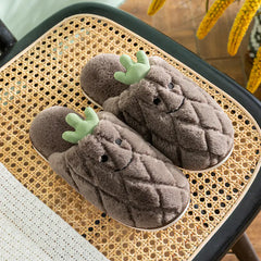 Cute Couples Non-Slip Plush Winter Slippers - Cozy Home Footwear for Two