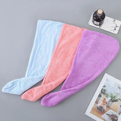 Ultra-Absorbent Microfiber Hair Towel - Quick Dry Hair Wrap for All Hair Types