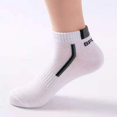Premium Men's Summer Athletic Socks - 10 Pack Breathable Sports Crew Socks