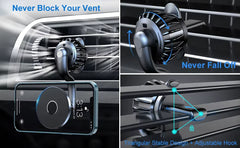 Strong Magnetic 360° Rotation Mag Safe Air Vent Car Mount Dashboard Phone Holder