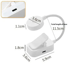 Portable LED Clip-On Reading Light - Folding Mini Book Lamp for Night Reading