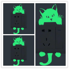 Glow-in-the-Dark Wall Stickers & Light Switch Decor - Luminous PVC Decorative Stickers