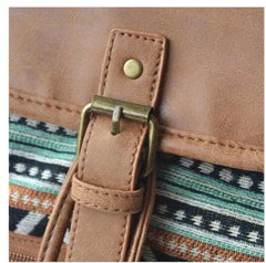 Retro Chic Canvas Tote Bag - Vintage Style Shoulder Bag for Women