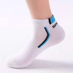 Premium Men's Summer Athletic Socks - 10 Pack Breathable Sports Crew Socks