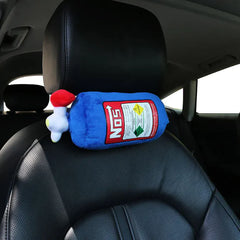 NOS Nitrogen Bottle Style Car Pillow – Ergonomic Headrest & Waist Support for Comfort (Available in Multiple Colors)