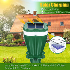 Solar Powered Snake & Rodent Repellent - Eco-Friendly Pest Control Device