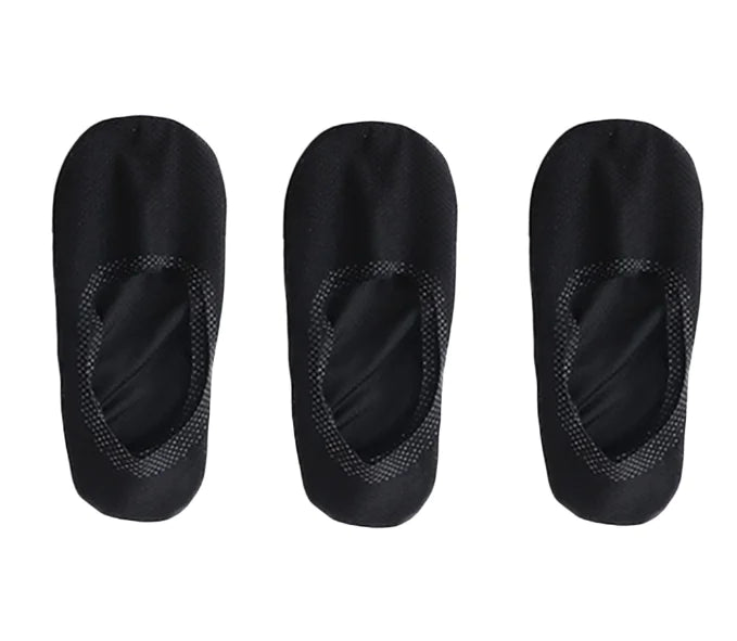 Men's Ultra-Thin Silicone Boat Socks - 3 Pairs | No-Show Anti-Slip Invisible Socks