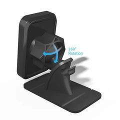 Magnetic Car Mount Holder – Universal Stick-On Dashboard Smartphone Mount for Hands-Free Driving (Black)
