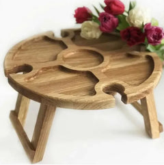 Portable Wooden Folding Picnic Table - Outdoor Camping Dining Furniture