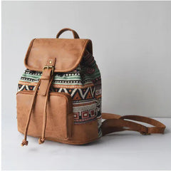 Retro Chic Canvas Tote Bag - Vintage Style Shoulder Bag for Women