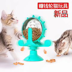 Interactive Rotating Cat Windmill Toy - Spinning Pet Entertainment & Exercise