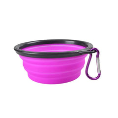 Premium Foldable Silicone Dog Bowl - Water Bowl For Dogs - Travel Dog Bowl Collapsible - Portable Travel Pet Feeder - Dog Bowl