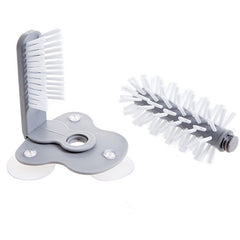 Kitchen Bottle Brush - Glass Washer Brush - Water Bottle Cleaning Brush with Suction Base