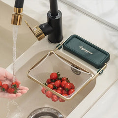 Kitchen Sink Strainer Rack - Stainless Steel Dish Drying Organizer