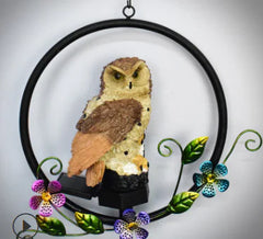Solar Owl LED Hanging Light - Waterproof Outdoor Garden Decor with Auto On/Off