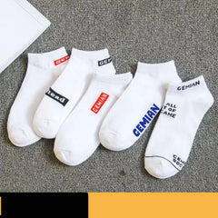 Premium Men's White Cotton Athletic Socks - Breathable Sports Socks for Spring Summer