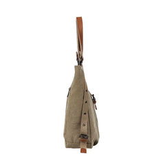 Multi-Functional Canvas Shoulder Backpack - Convertible Travel Bag