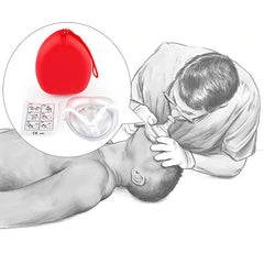 CPR One-Way Breathing Mask - Professional Emergency First Aid Safety Equipment