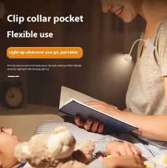 Portable LED Clip-On Reading Light - Folding Mini Book Lamp for Night Reading