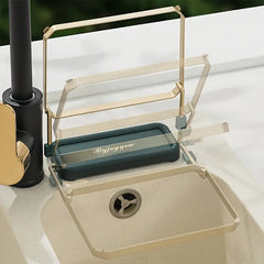 Kitchen Sink Strainer Rack - Stainless Steel Dish Drying Organizer