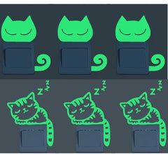 Glow-in-the-Dark Wall Stickers & Light Switch Decor - Luminous PVC Decorative Stickers