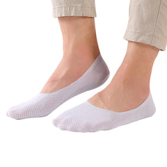 Men's Ultra-Thin Silicone Boat Socks - 3 Pairs | No-Show Anti-Slip Invisible Socks