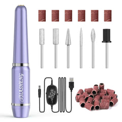Professional Electric Nail Drill Kit - USB Rechargeable Manicure Tool with Drill Bits