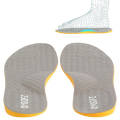 Supination Insoles for Bowed Legs & O/X Legs – Orthopedic Heel Wedge Insoles for Women and Men, High Arch Support (Size: 9.4in)
